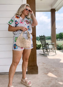 Polka Dot Stamp Shorts - Queen of Sparkles