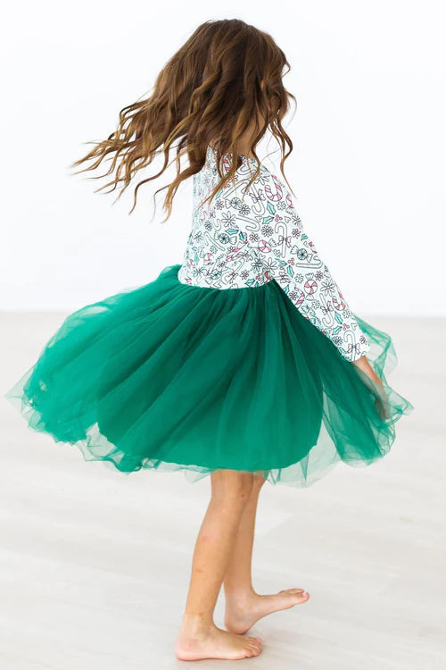 Mints & Mistletoe Child Twirl Dress