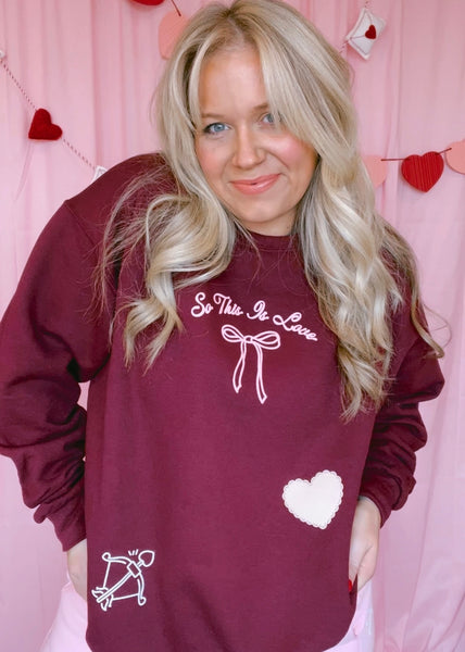 So this is LOVE Sweatshirt