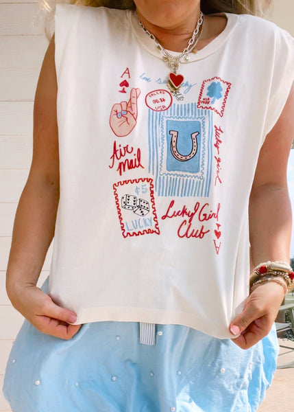 Lucky Girl Muscle Tee