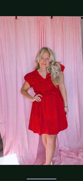 Rosey Bow Dress *PLUS Available