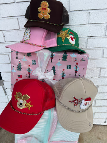 Holiday Patch Trucker Hats
