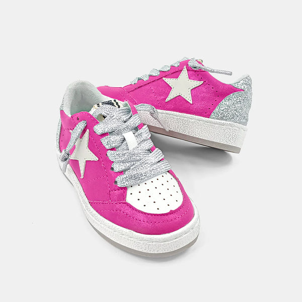 Paz Hot Pink Star Toddler Sneakers