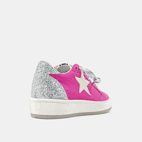 Paz Hot Pink Star Toddler Sneakers