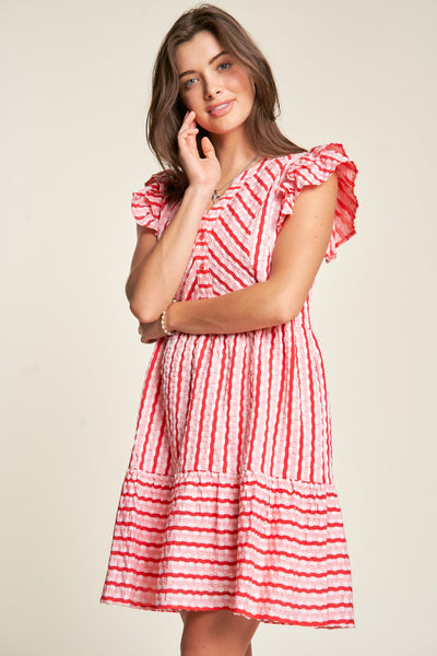 Red & Pink Gingham Dress