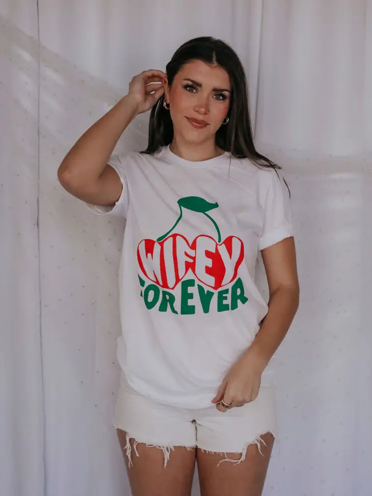 Cherry Wifey Forever Graphic Tee