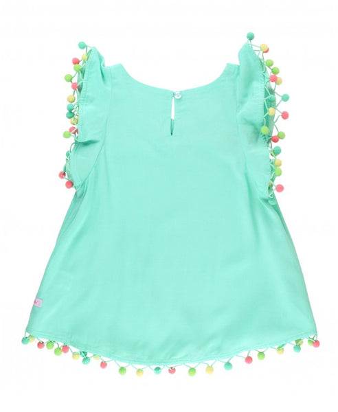 RB Island Blue Pom Butterfly Cover-Up