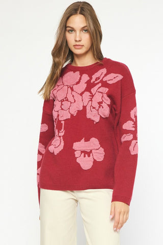 Ruby Floral Sweater- Comes in PLUS!