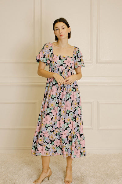 Gizelle Midi Floral Dress