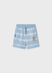 Mayoral Boy Wave Blue Knit Shorts