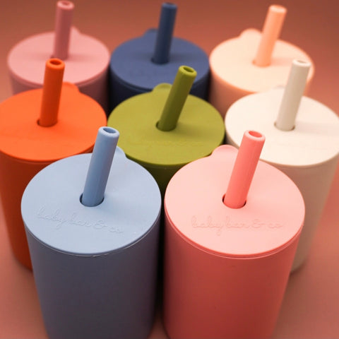 Silicone Cup w/ Straw