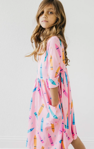 Color Crayons SS Twirl Dress