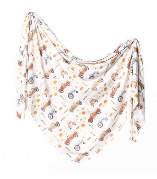 Copper Pearl- Knit Baby Blanket