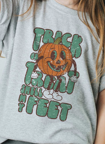 Youth Trick or Treat Grey Tee