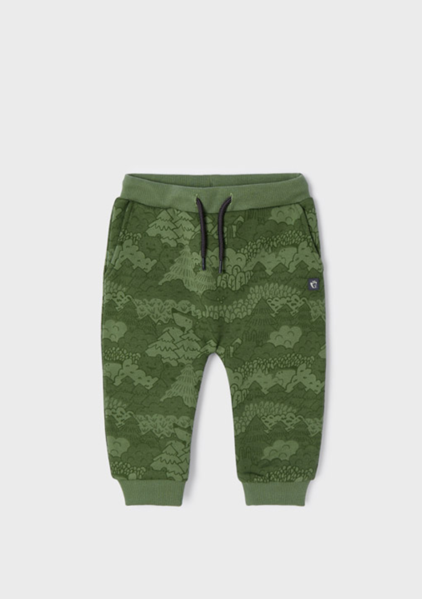 Mayoral Baby Olive Printed Joggers