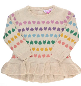 RB Rainbow Heart Sweater Tunic