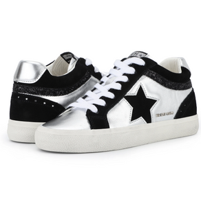 Bounce Silver & Blk VH Sneakers