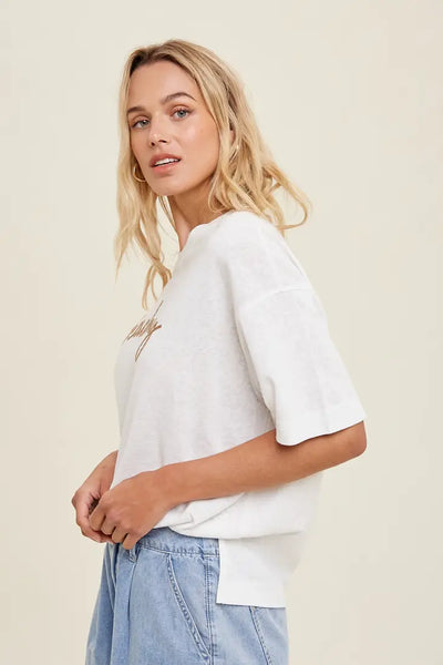 Beachy Embroidered Top