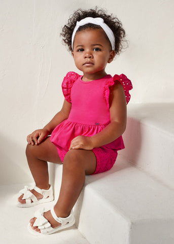 Baby Girl Pink Short Set