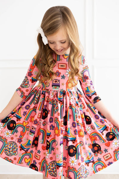 Put Your Records On Child Twirl Dress