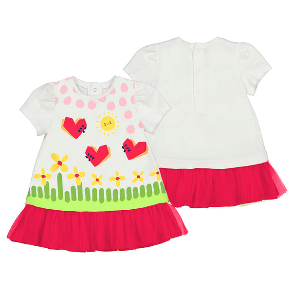 Mayoral Baby Girl Watermelon Voile Dress